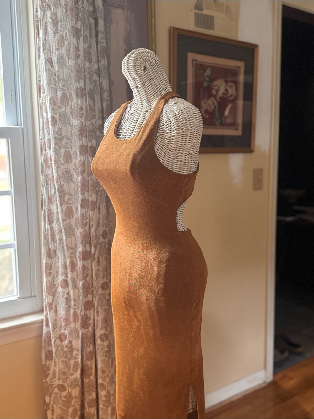 Sleeveless Gold  Bodycon Dress